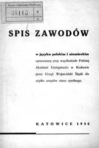 Spis zawodów 1936